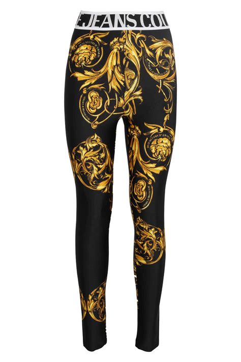 leggins versace|high waisted liquid legging versace.